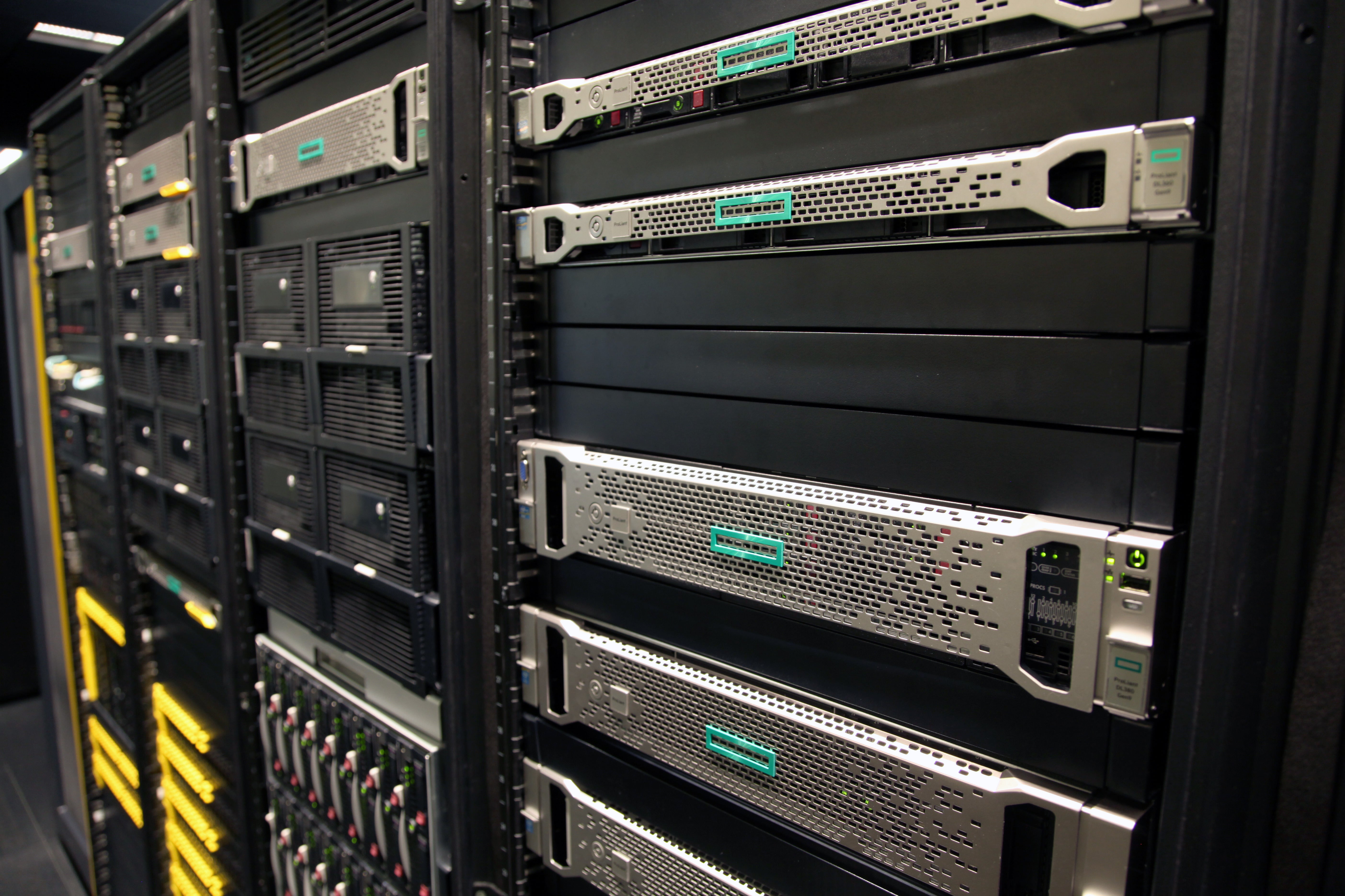 IBM data center server racks hardware
