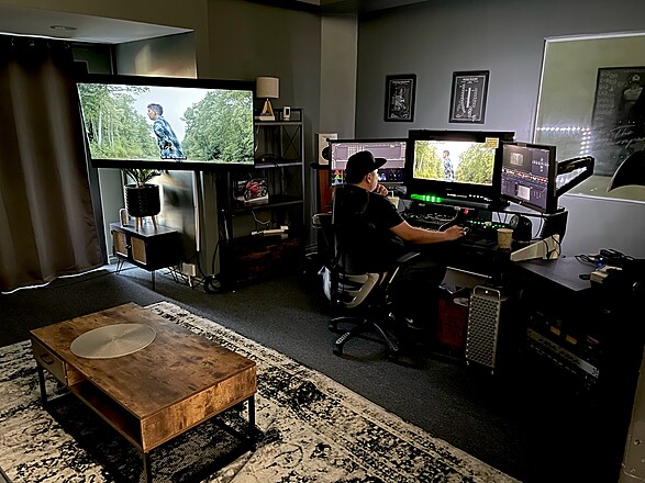 cinema camera editing suite