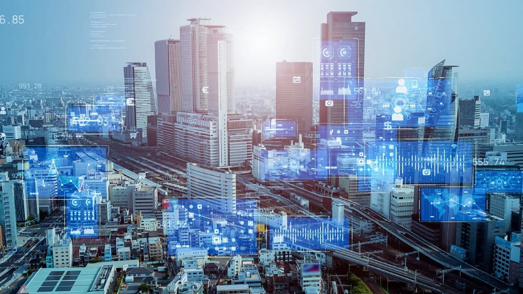 urban digital transformation city skyline