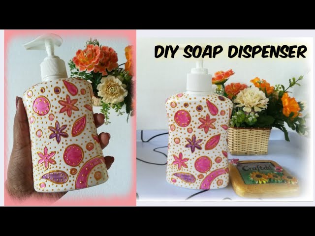 recycled materials soap dispenser crafts
