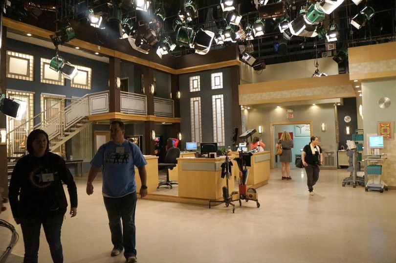 dramatic soap opera studio set