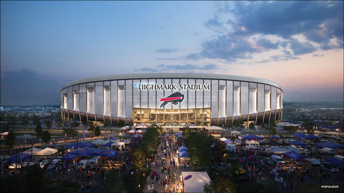 football stadium exterior view