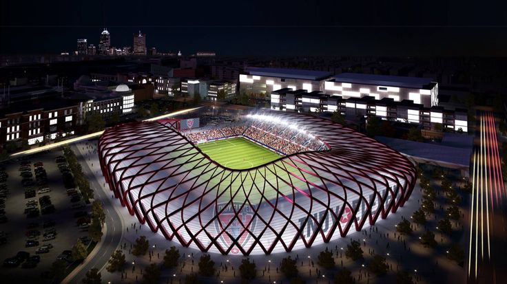 soccer stadium exterior view