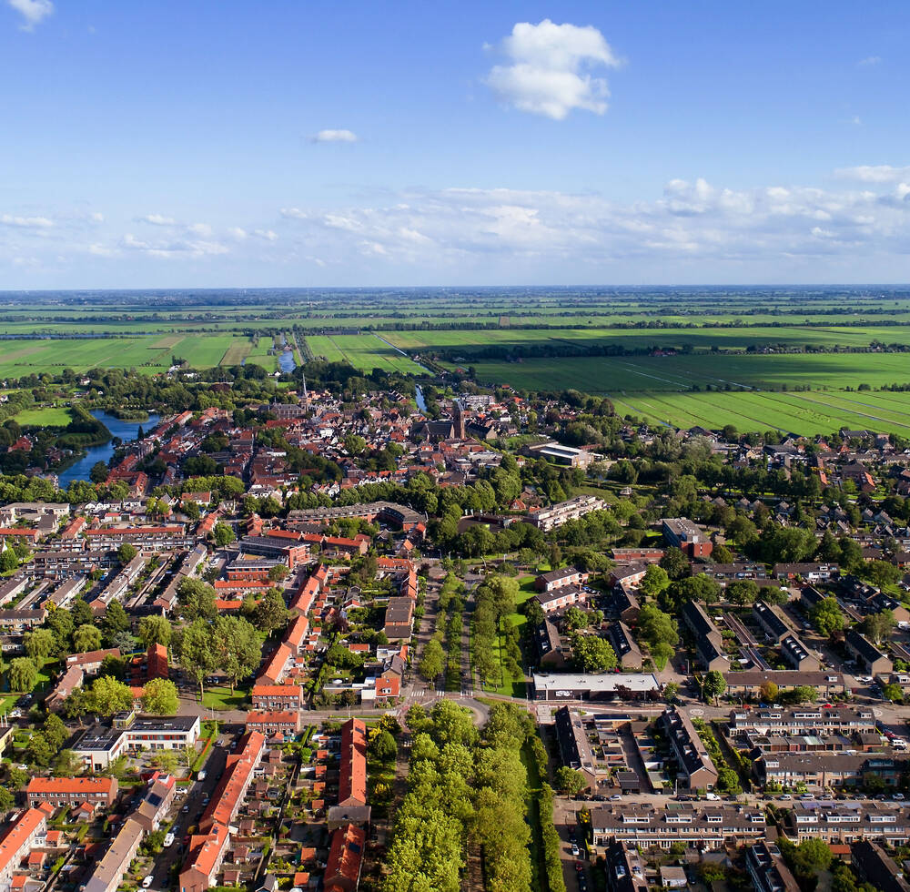 scenic photos of urban and rural community collaboration