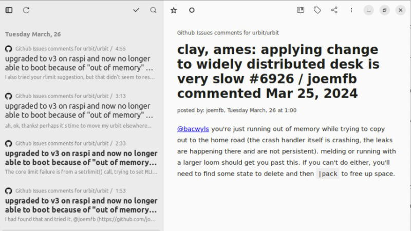 custom rss feed comments
