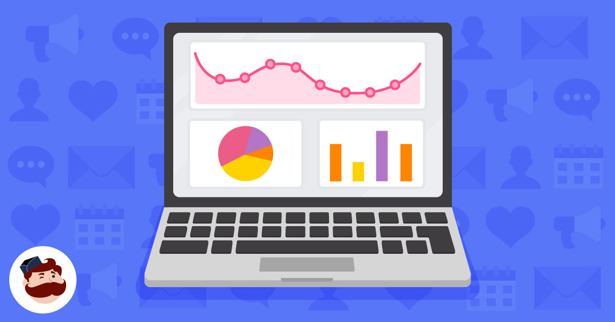 social media analytics tools on screens