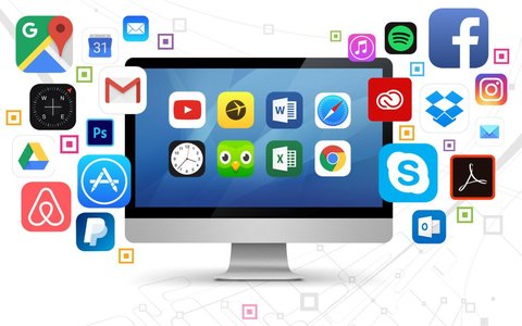 software packages computer screen