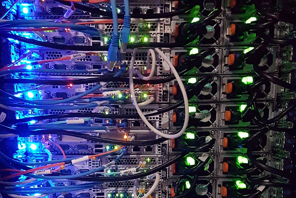 high speed servers and blockchain network cables