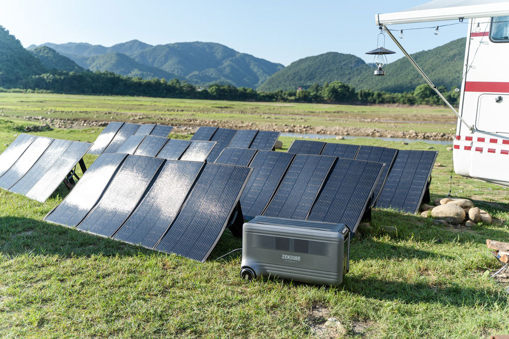 solar panels outdoor installation