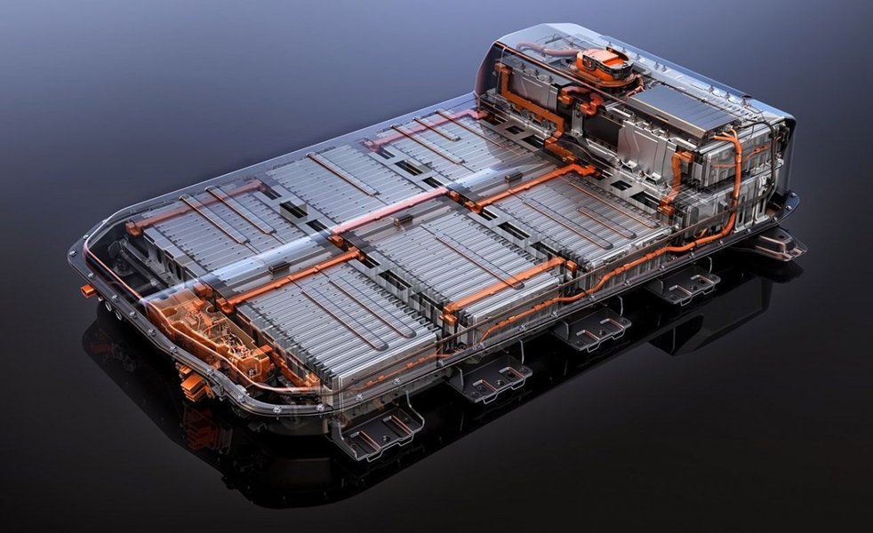 Image showing a prototype solid-state battery cell being tested within a vehicle. It symbolizes the transition from lab development to practical application in electric vehicles.