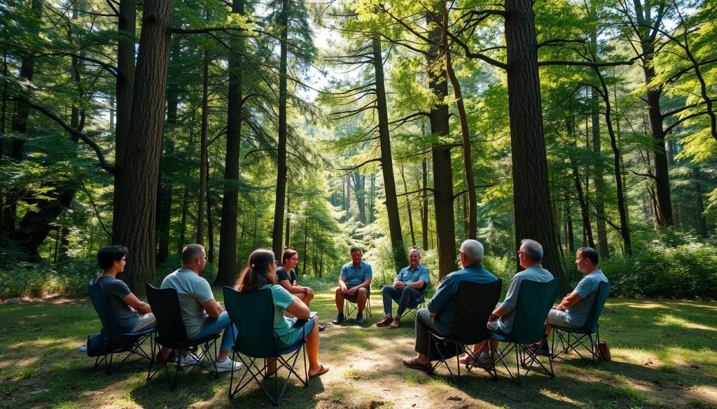 natural landscapes and emotional therapy session