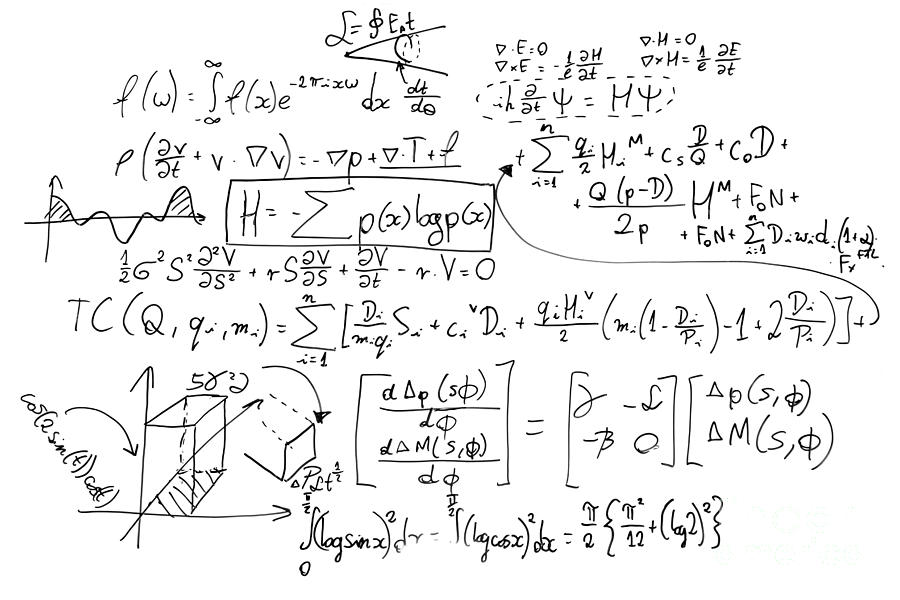 landscape of mathematical expressions on whiteboard