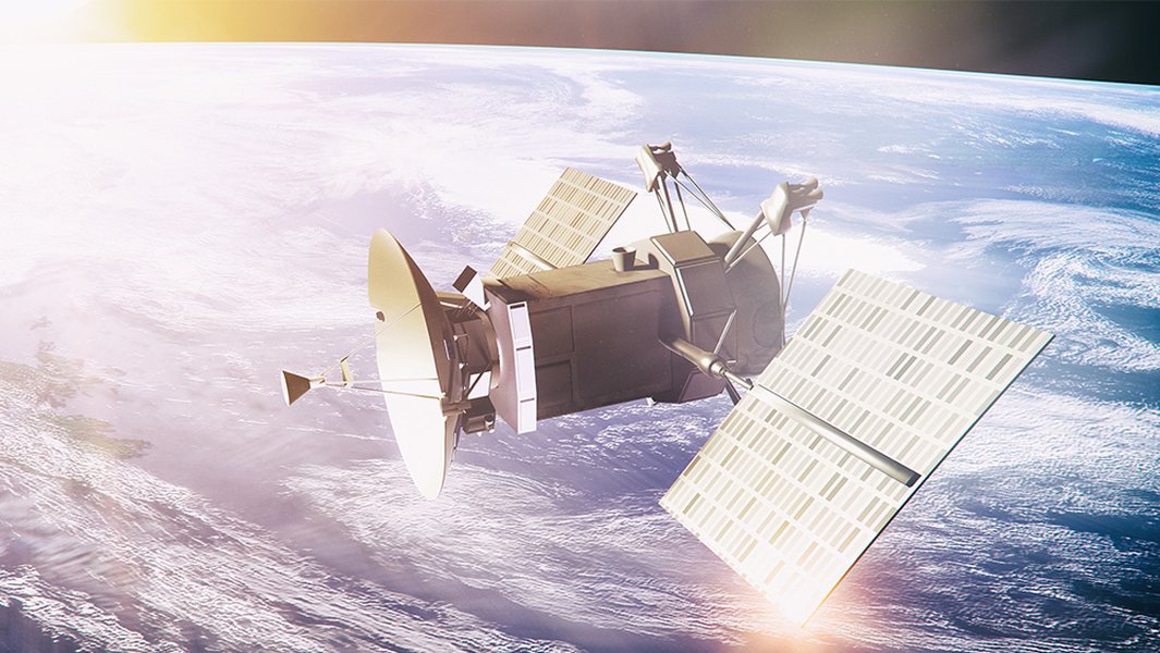 Origami-inspired satellite antenna concept