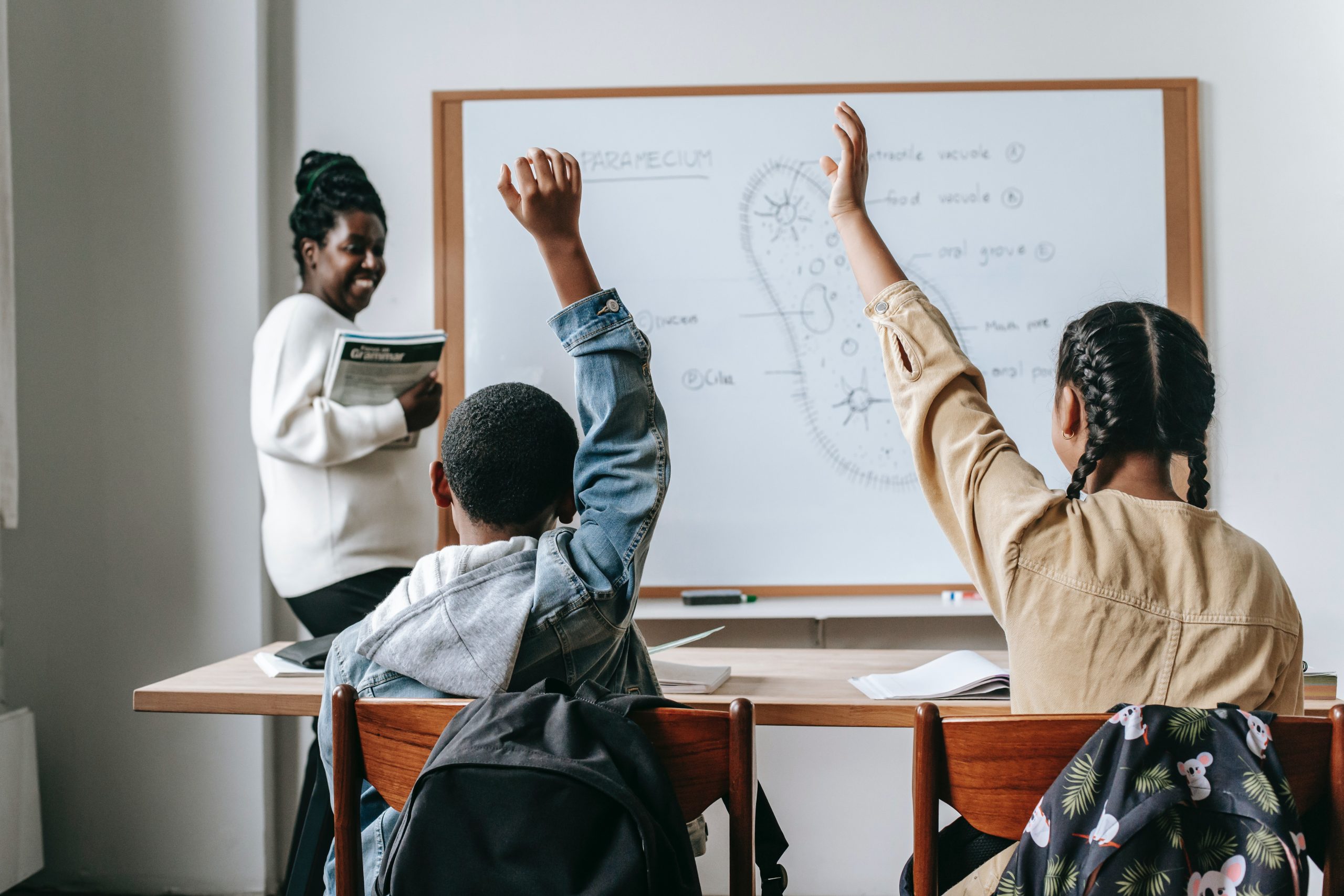 classroom with students and teacher