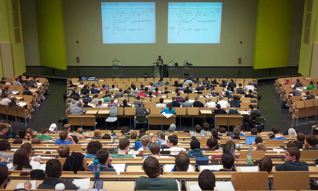 university lecture hall interactive classroom