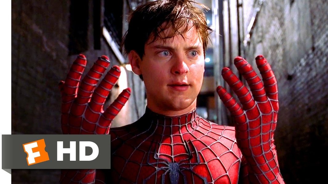 Peter Parker looking dejected after losing his powers.