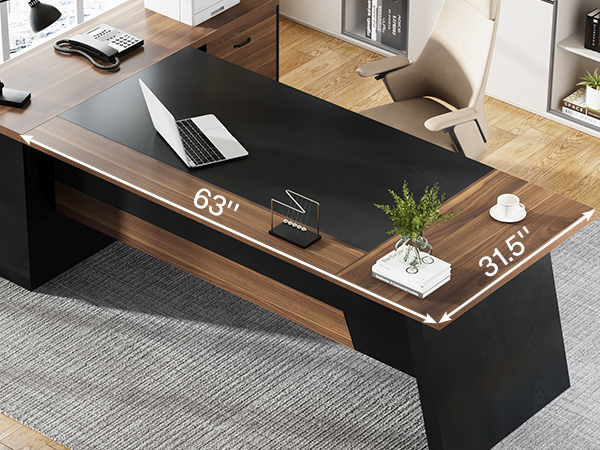 office desk with computer and documents