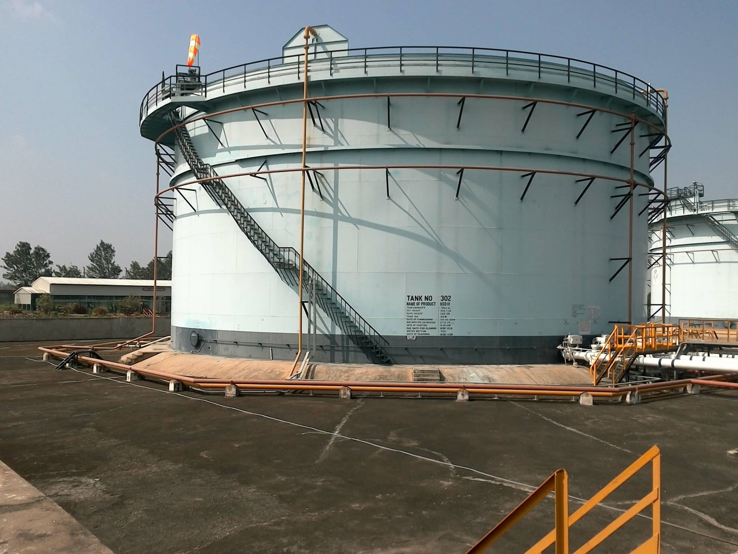 sprinkler system water tank outdoor installation
