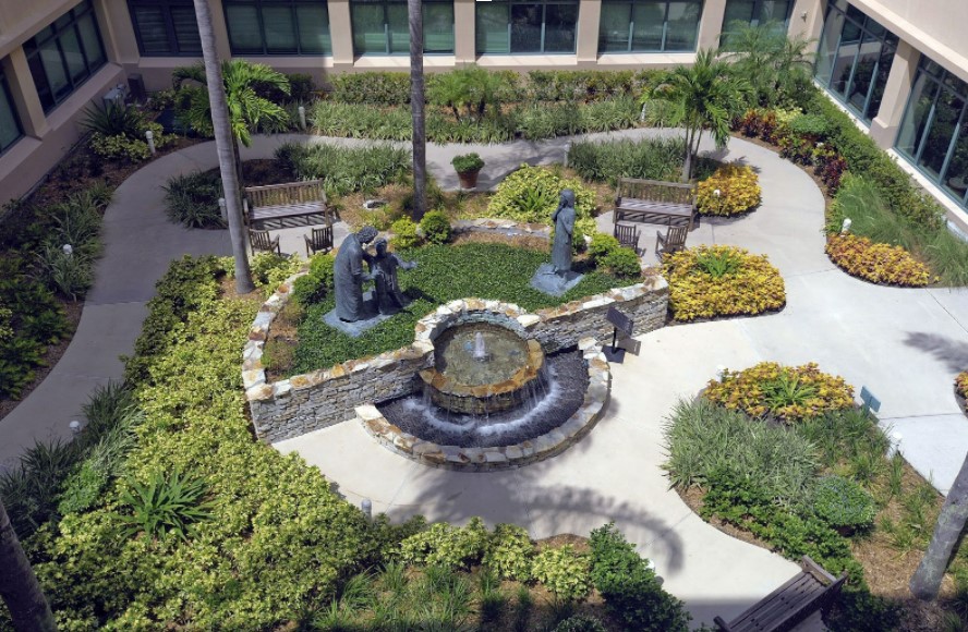 physical scenery urban hospital building