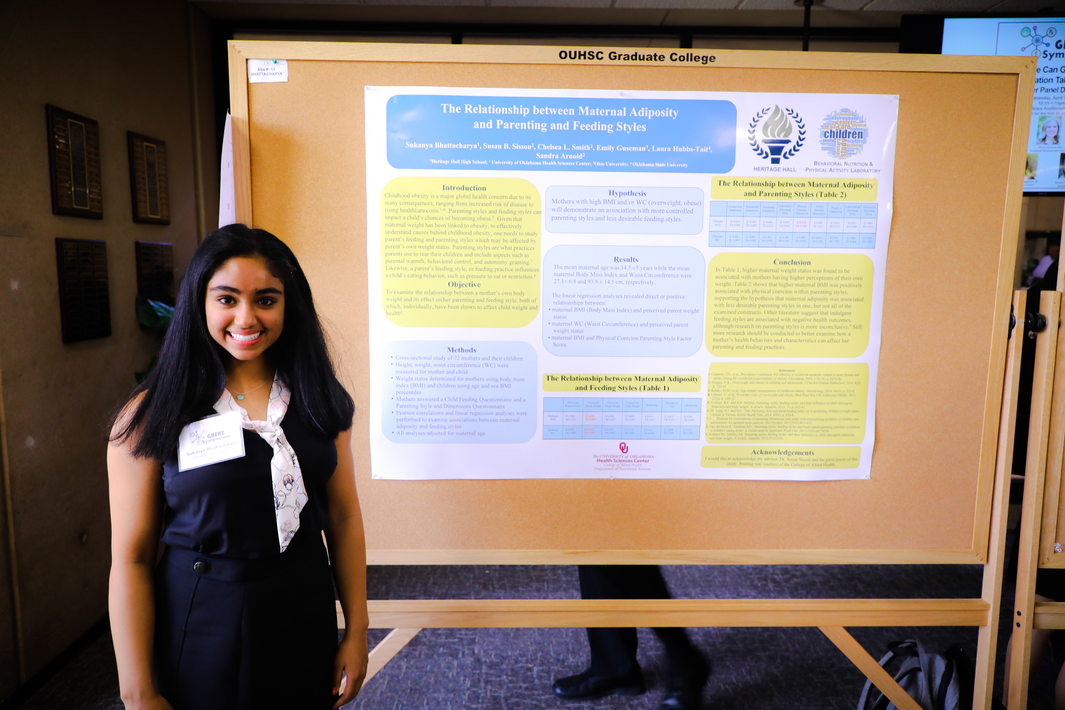 university campus presentation board