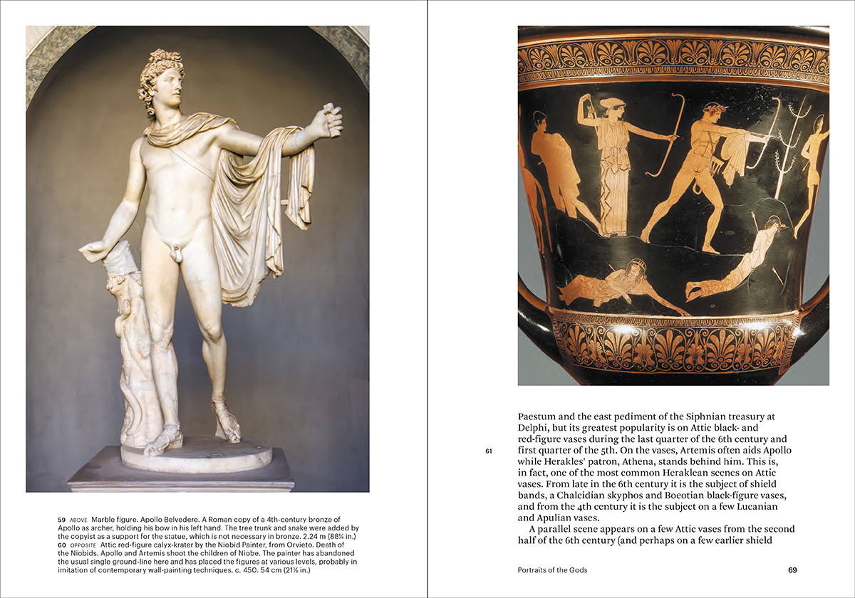 ancient philosophy books and classical statues