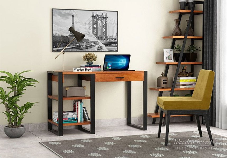 A well-organized study table setup enhancing productivity