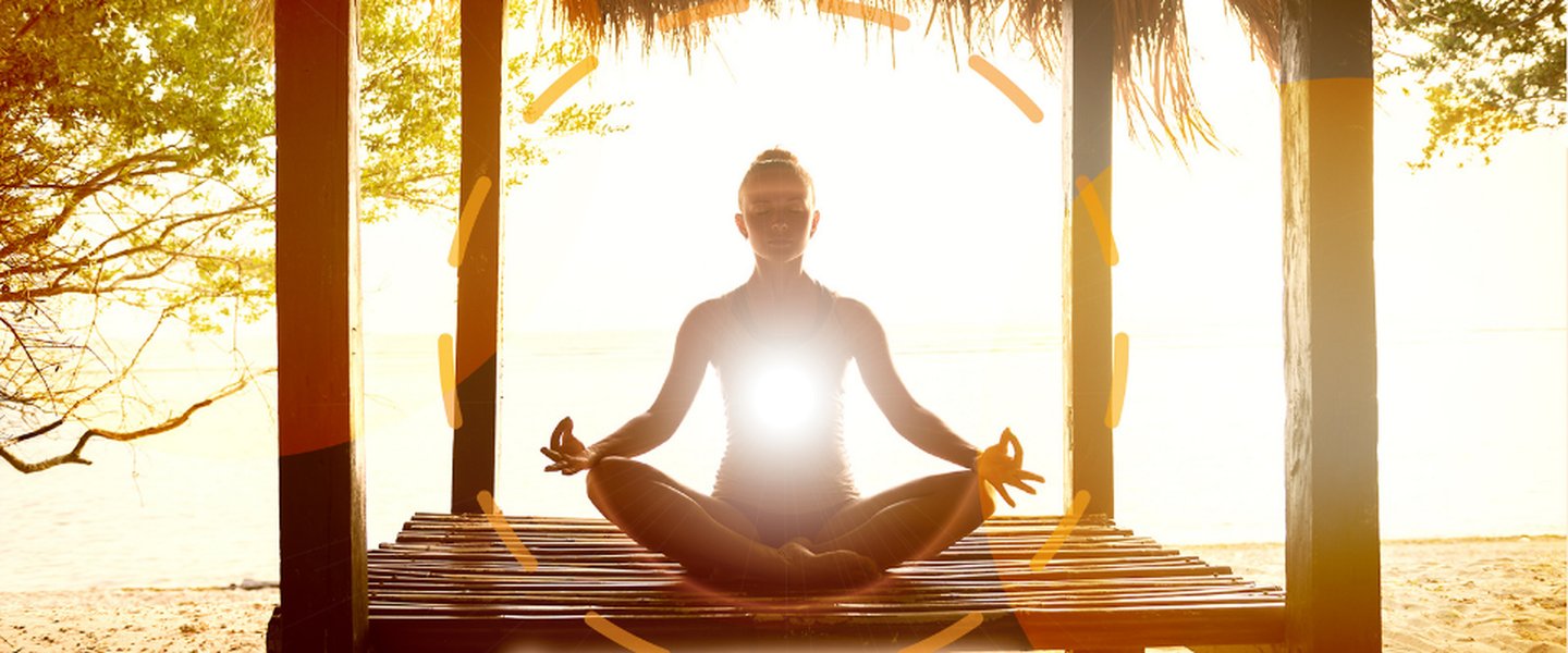 Person engaging in yoga for relaxation