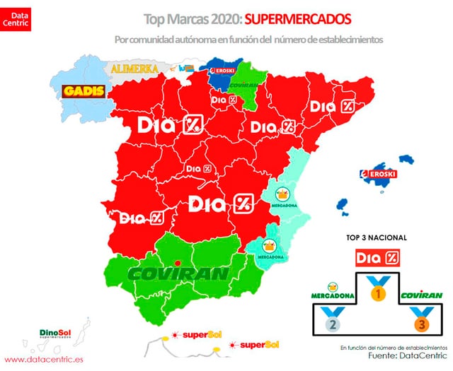 map of spain stores
