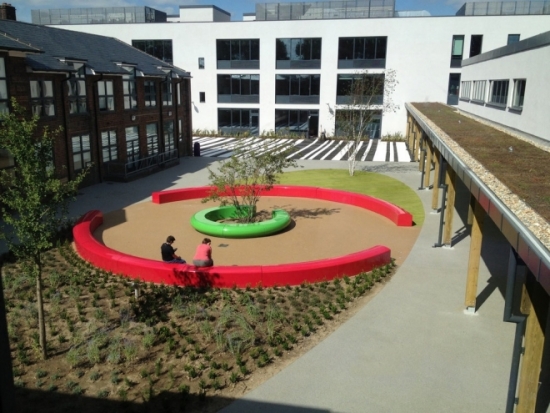 school building outdoor landscape
