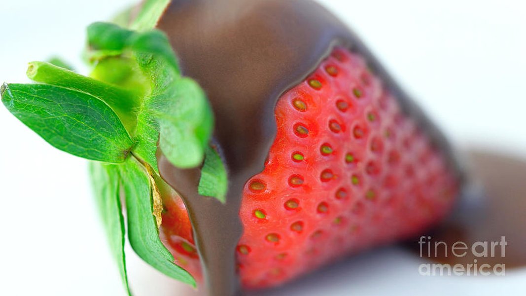 Another macro closeup of a fresh strawberry