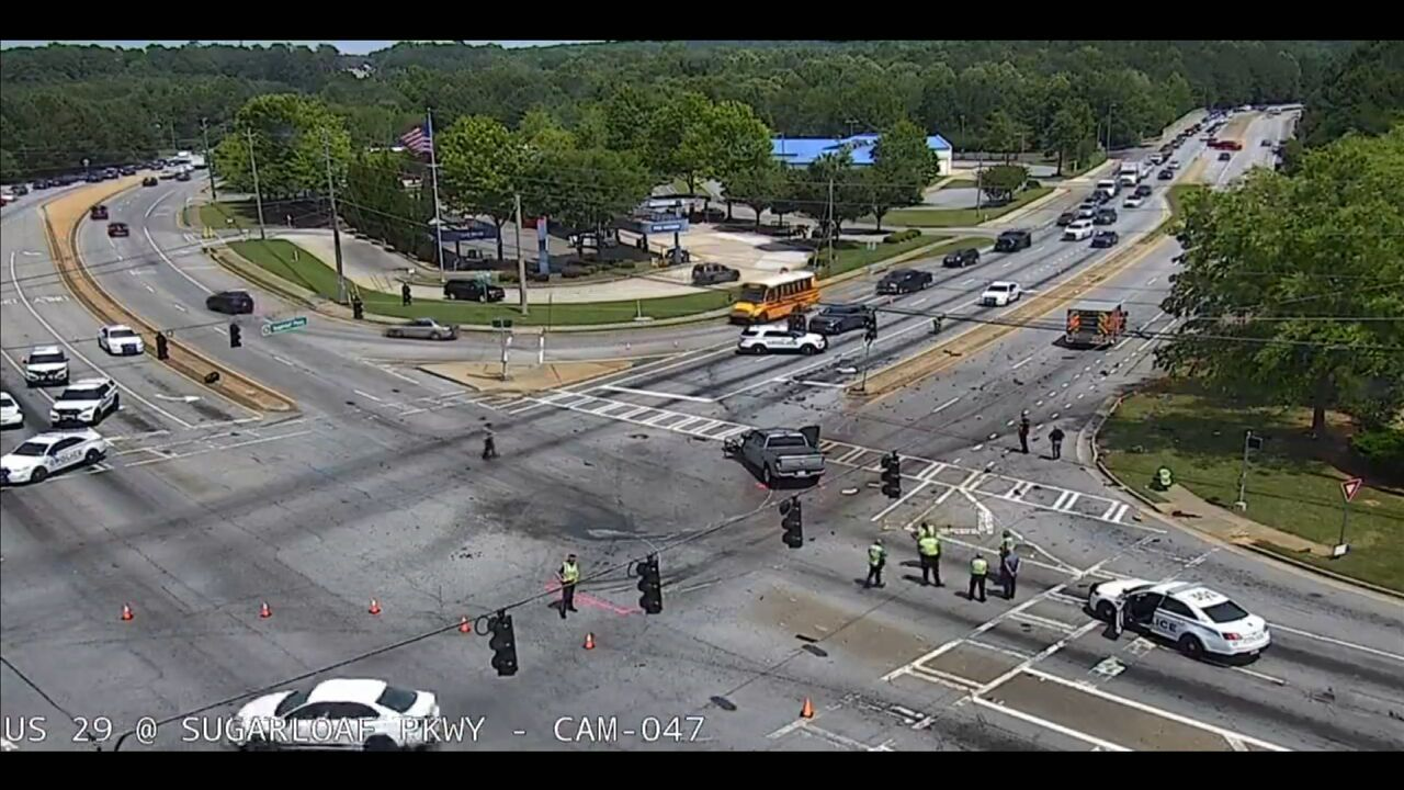 busy street junction accident