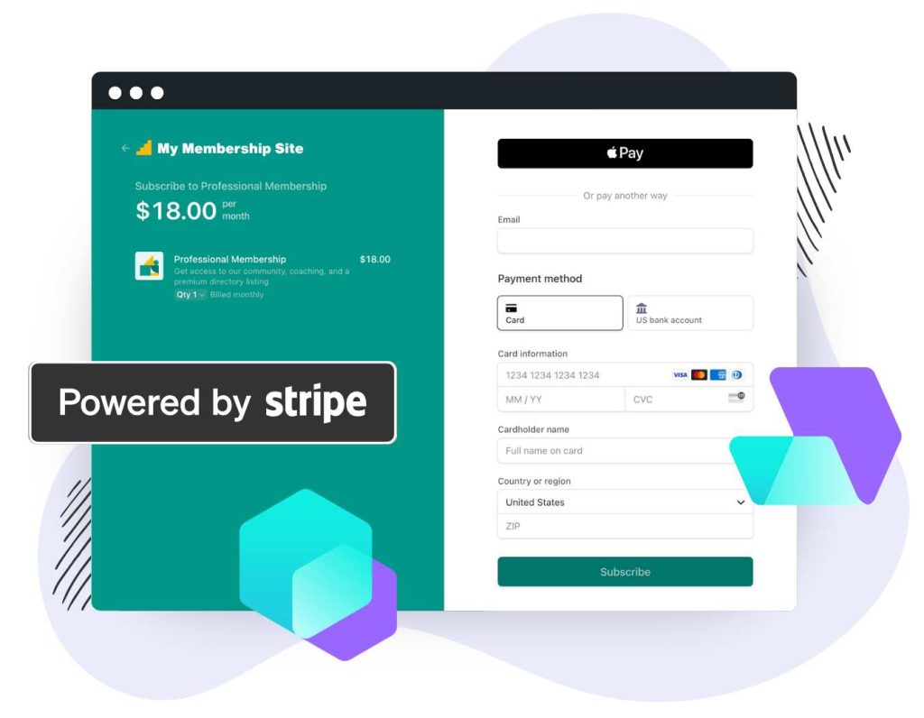 stripe checkout integration code on computer screen