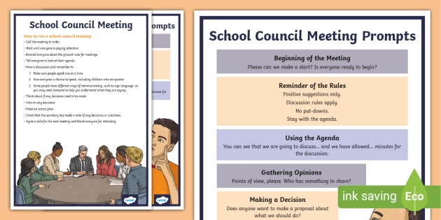 school council meeting