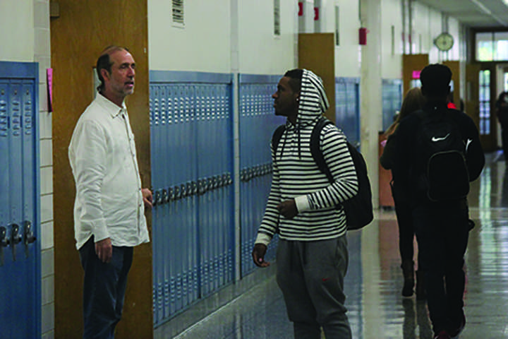 students arriving late classroom building