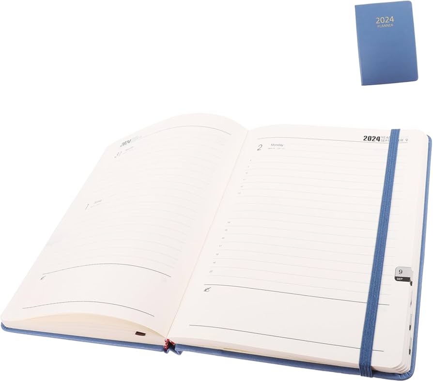 calendar notebook study desk