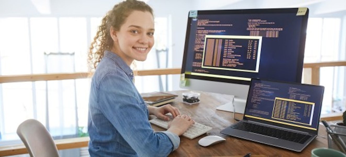 Close-up of code on a computer screen