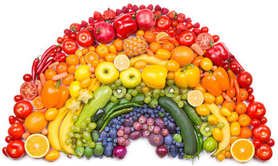 vibrant fruits and food preparation