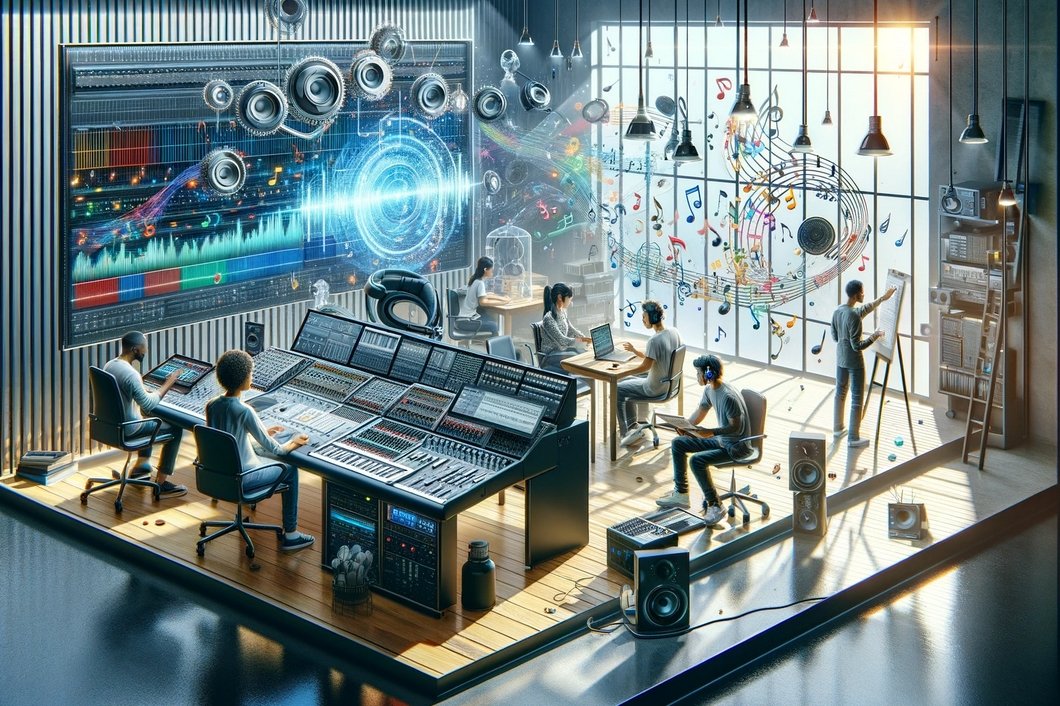 AI music generation studio