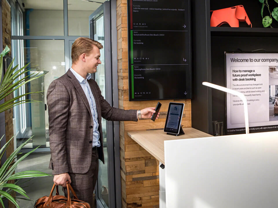 office technology and digital screens