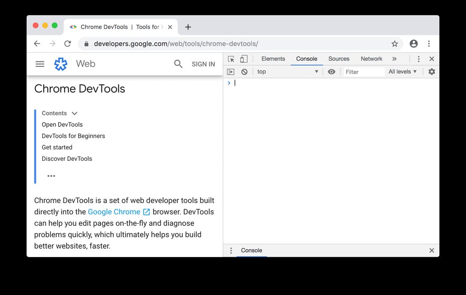 Console Panel in Chrome DevTools