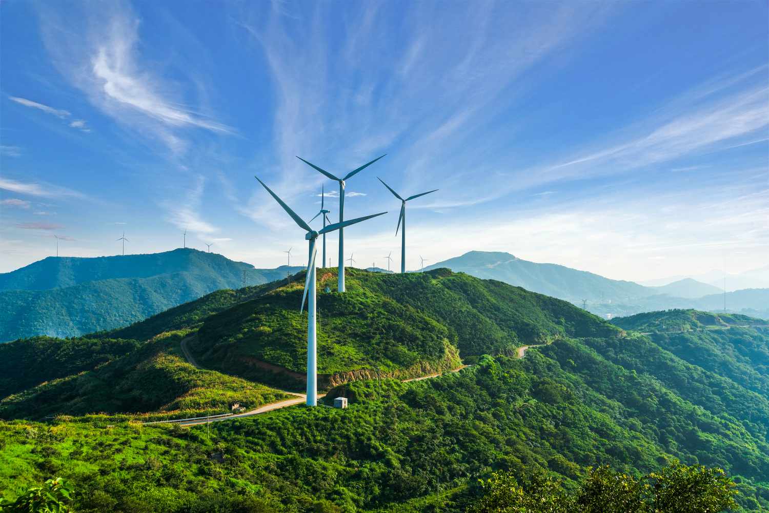 landscape renewable energy wind turbines