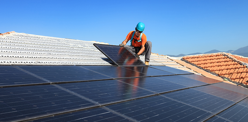 solar panels installation