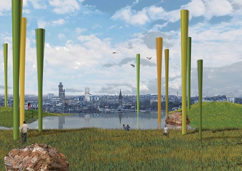 scenic landscapes and technological infrastructure