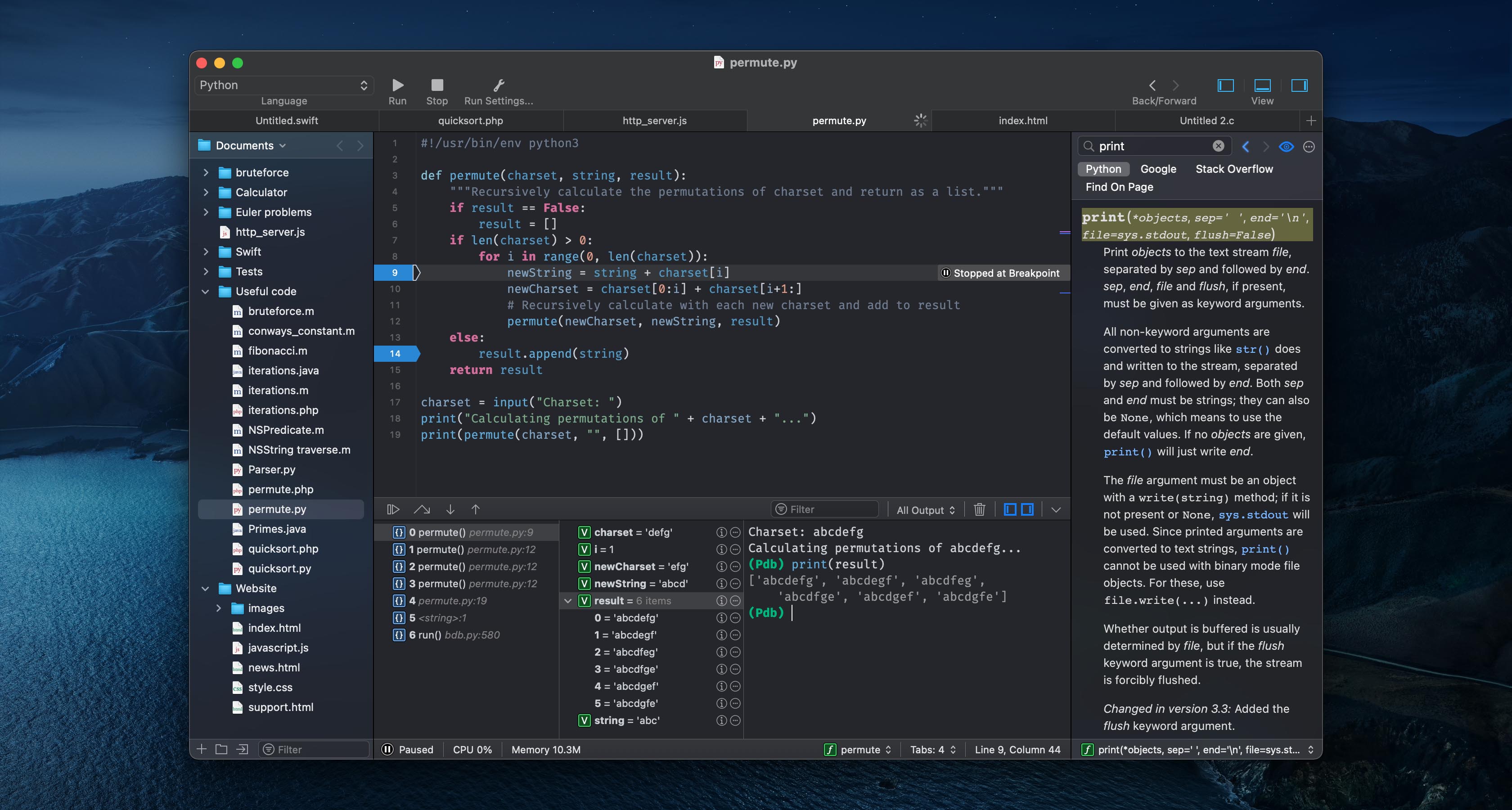 macos desktop app code