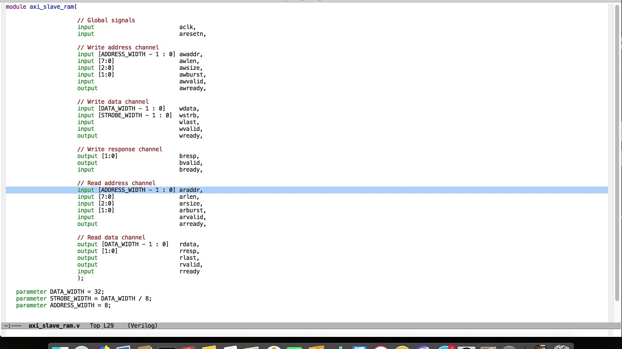 SystemVerilog AXI Interface