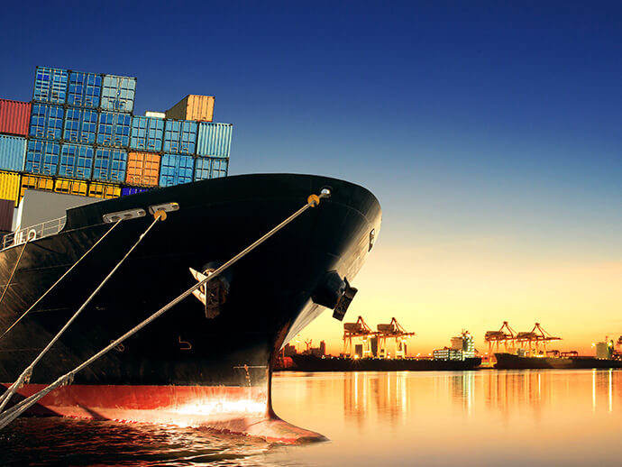 international trade customs cargo ships
