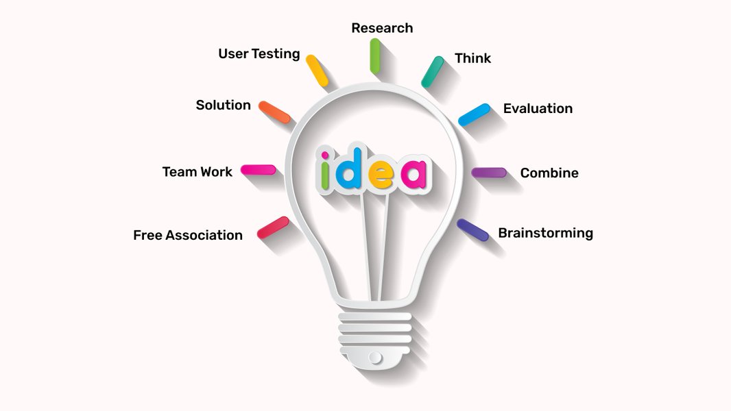 Team members engaged in a brainstorming session with sticky notes