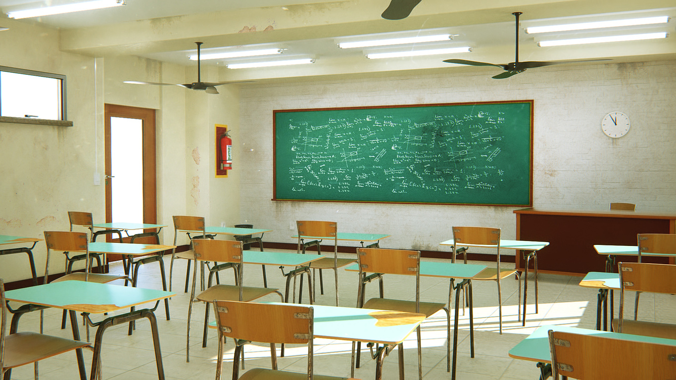 classroom scene educational institution