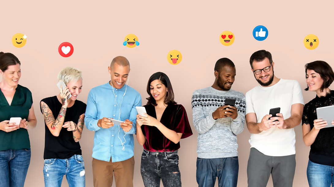 modern digital communication social meeting