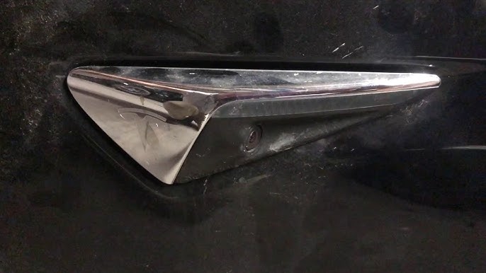 tesla car hardware closeup